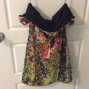 Sequin mini dress